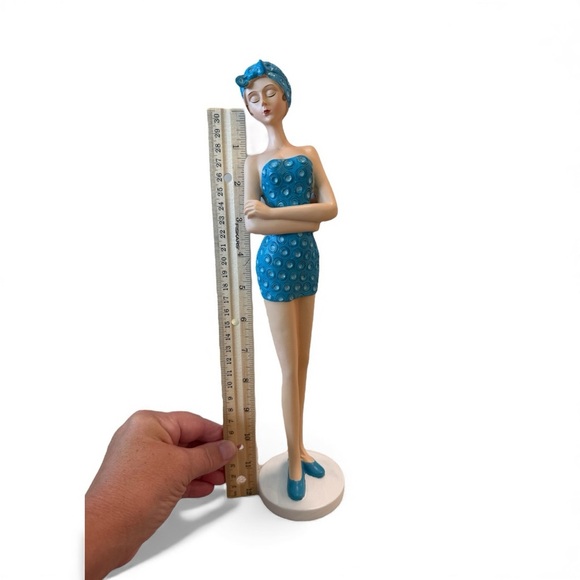 Chic Blue Polka Dot Swimsuit Display - Picture 7 of 8